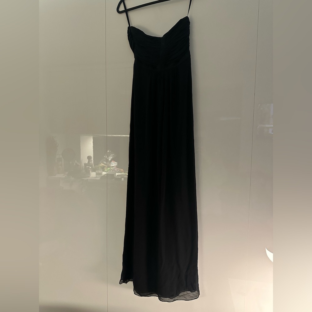 Vintage Burberry-Maxi Black Sleevless Dress